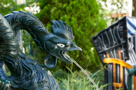 basilisken drache springbrunnen