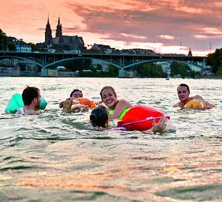 Rheinschwimmen Basel Swimming in the Rhine