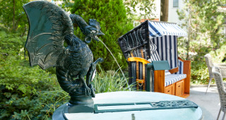 Springbrunnen im Garten