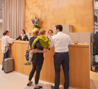 Rezeption vom Hotel Wettstein